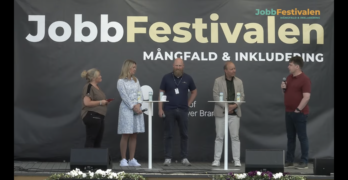 Panelen på jobbfestivalen 2023