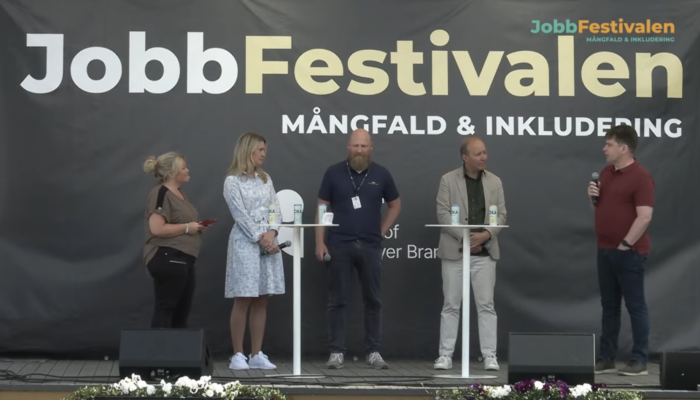 Panelen på jobbfestivalen 2023