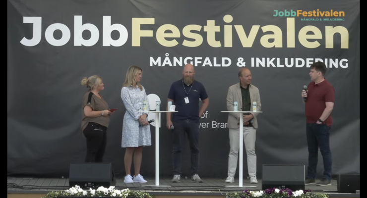 Panelen på jobbfestivalen 2023